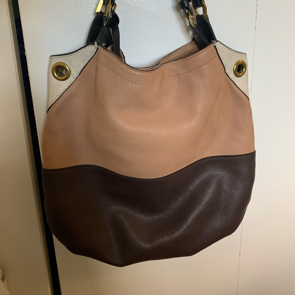 Oryany Brown Premium Leather Shoulder Bag